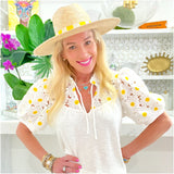 Palm Frond Sunshine Hat, Handmade in Guatemala