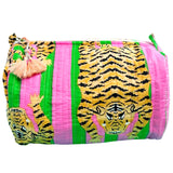 (13 colors) Quilted Block Print Large Cosmetic Bags