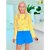 Blue Gold Pointed Palma Top & Shorts (sold separately)