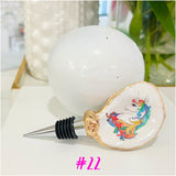 (21 Styles) Hand Painted SC Oyster Shell Wine Stoppers