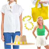 Palm Frond Sunshine Hat, Handmade in Guatemala