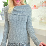 Grey Knit Rowan Sweater