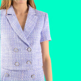 Lilac Tweed Darcy Short Set (sold separately)