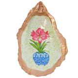 Hand Painted Large Gold Leafed Lowcountry Oyster Shell Bowls