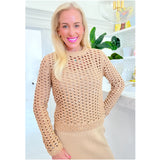 Subtle Sequin & Fine Knit Thalia Sweater