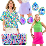 18K Gold Plt Swarovski Crystal & Gemstone Earrings (Handmade in Virginia)