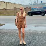 Bronzed Tweed High Waisted Hanes Shorts