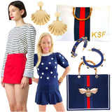 Hand Beaded Bamboo Handle Bee Tote Bag & Birds Bag