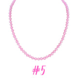 (7 Colors) Handmade Neon Crystal Candy Necklaces