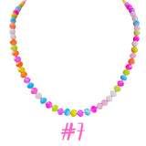 (7 Colors) Handmade Neon Crystal Candy Necklaces