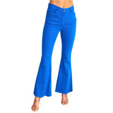 Cerulean Blue Twill Denim Mila Jeans
