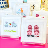 (23 Styles) Hand Embroidered Cocktail Napkins (fab gift!)