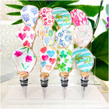 (21 Styles) Hand Painted SC Oyster Shell Wine Stoppers