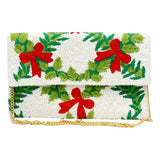 Handmade Beaded Palms Collar Necklace & Holiday Bag