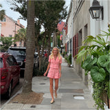 Coral Pink Tweed Darcy Short Set (sold separately)