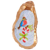 Hand Painted Large Gold Leafed Lowcountry Oyster Shell Bowls