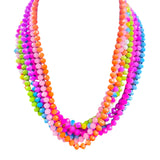 (7 Colors) Handmade Neon Crystal Candy Necklaces