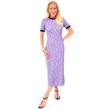 Lavender Lightweight Stretchy Knit Linley Dress