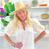 Palm Frond Sunshine Hat, Handmade in Guatemala