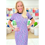 Lavender Lightweight Stretchy Knit Linley Dress