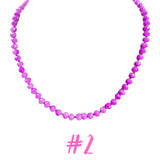 (7 Colors) Handmade Neon Crystal Candy Necklaces