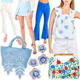 Cerulean Blue Twill Denim Mila Jeans