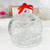 Crystal 2023 Bell Ornament + Crystal Christmas Tree & Round Ornament Box