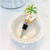 (21 Styles) Hand Painted SC Oyster Shell Wine Stoppers