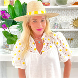 Palm Frond Sunshine Hat, Handmade in Guatemala