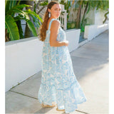 Blue Shark Stripe Key West Dress w/ Pockets