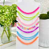 (7 Colors) Handmade Neon Crystal Candy Necklaces