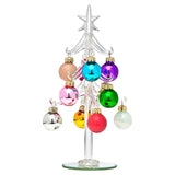 Crystal 2023 Bell Ornament + Crystal Christmas Tree & Round Ornament Box