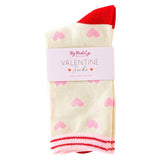 Kids & Womens Valentines Socks + Lips Napkins