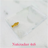 Handmade Acrylic Holiday Picture Frames - Nutcracker & Christmas Tree