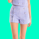 Lilac Tweed Darcy Short Set (sold separately)