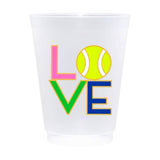 (Set of 10) Reusable Shatterproof Frosted Cups