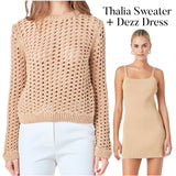 Subtle Sequin & Fine Knit Thalia Sweater