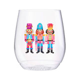 (12 styles) Set of 4 UNBREAKABLE Stemless Wine Glasses, made from Recycled Plastic