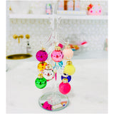 Crystal 2023 Bell Ornament + Crystal Christmas Tree & Round Ornament Box