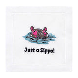 (23 Styles) Hand Embroidered Cocktail Napkins (fab gift!)