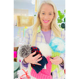 Hand Knitted Lambs Wool Pom Pom Beanie Hats