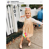 Kids Beaded Rainbow Monogrammed Heart Bag