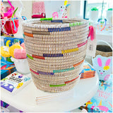 Handmade Rainbow Swahili Baskets or Planters