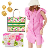 Turquoise, Aquamarine & 18K Gold Plated Jewelry