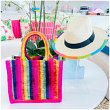 Handmade Silk Velvet Rainbow Harper Bag, Handmade in Turkey
