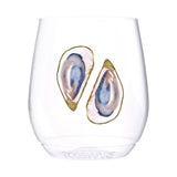 (12 styles) Set of 4 UNBREAKABLE Stemless Wine Glasses, made from Recycled Plastic