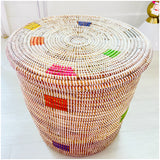 Handmade Rainbow Swahili Baskets or Planters