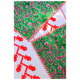 Candy Cane Evergreen Quilted Placemats, Dinner Napkins, Coasters & Tablecloths