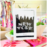 Destination Watercolor Matchbook Art in Floating Acrylic Frame - 44 DESTINATIONS!
