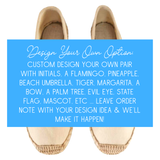 (23 Styles) Custom Hand Beaded Espadrilles + a DESIGN YOUR OWN!